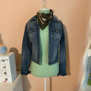 American Rag Medium Wash Cropped Jean Jacket